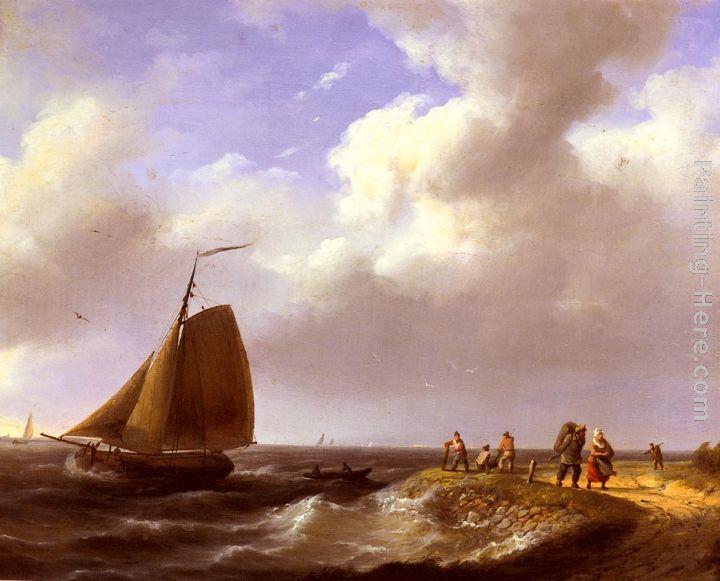 Johannes Hermanus Koekkoek A Fresh Breeze off the Dutch Coast